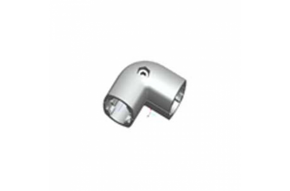 Coude 90° extérieur pour barre aluminium diamètre 28 mm