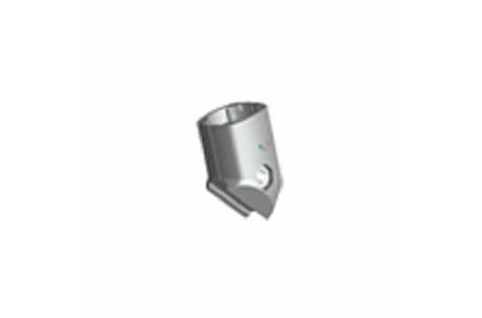 Connecteur 45° extérieur pour barre aluminium diamètre 28 mm