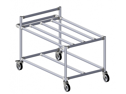 Desserte modulaire et ergonomique pour le transport de charges d'un poste à un autre - LEAN manufacturing de SODEFI