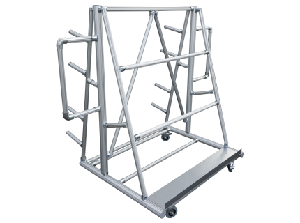 Cantilever modulaire, ergonomique et robuste pour le stockage des profilés longs et des surfaces planes (plateau, vitrage, PEHD, ...) en LEAN manufacturing - SODEFI