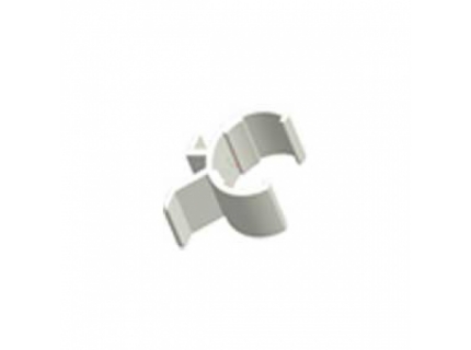 Clip pour support étiquette pour barre aluminium diamètre 28 mm