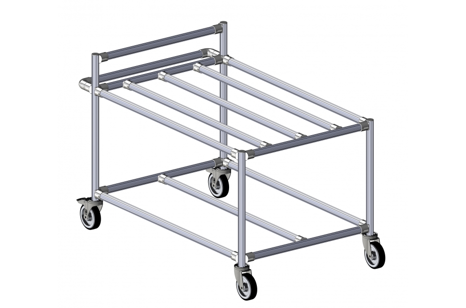 Desserte modulaire et ergonomique pour le transport de charges d'un poste à un autre - LEAN manufacturing de SODEFI